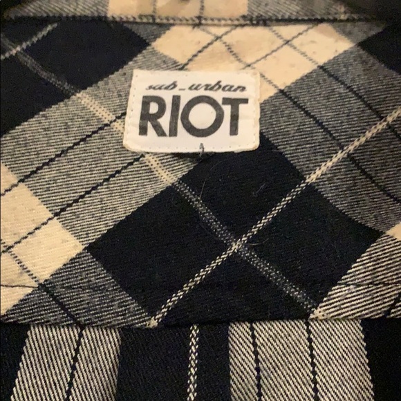 Sub_Urban Riot Flannel Button Down - Picture 3 of 5